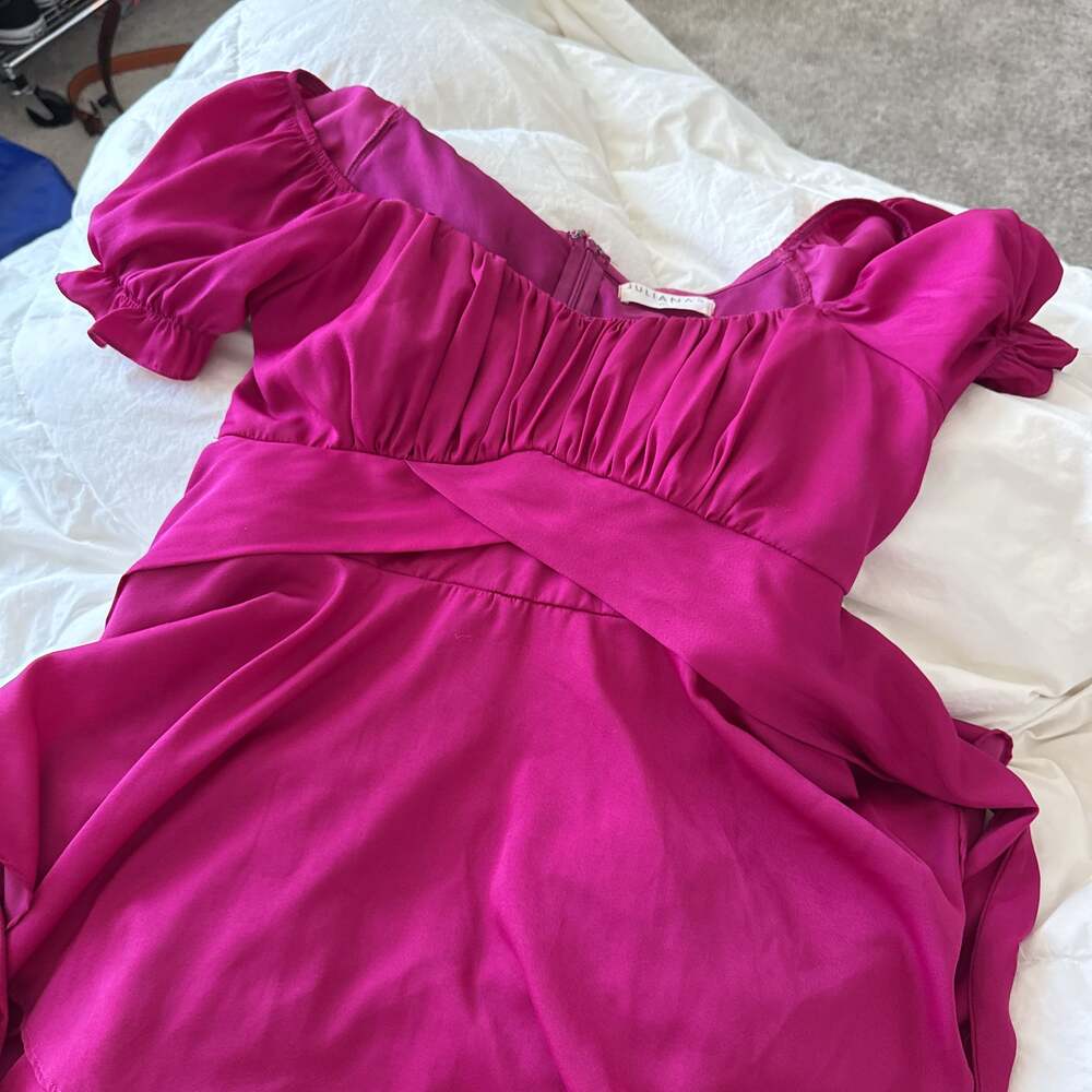 Juliana's Fuchsia Pink Mini romper Size L